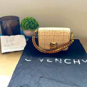 Givenchy Limited Edition Summer 2022 Small 4G Crossbody Bag with Woven Chain